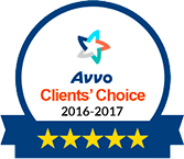 Avvo Clients' Choice 2016-2017 five of five stars