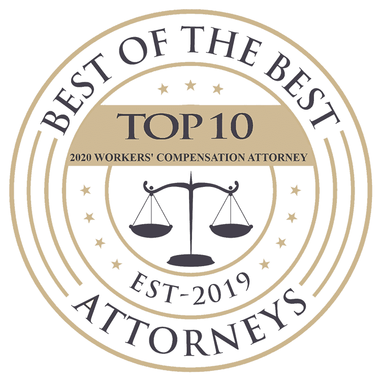 Best of the Best Attorneys Top 10 2020 Workers' Compensation Attorney Est 2019